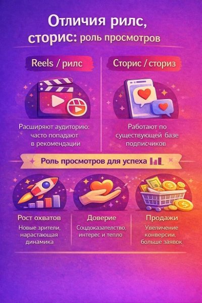 Отличия рилс и сторис, а также роль просмотров